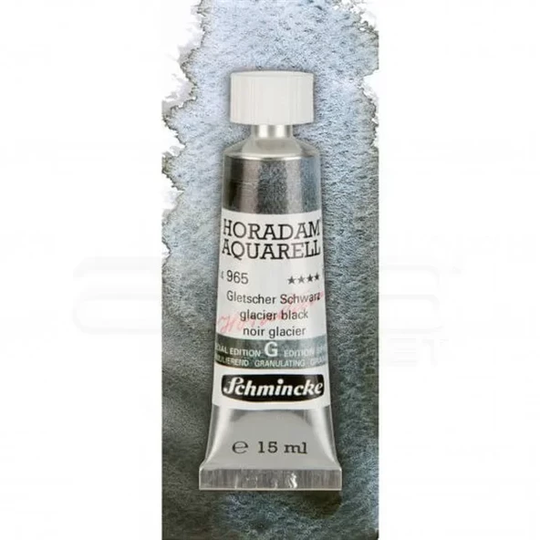 Schmincke Horadam Aquarell Tube 15ml Super Granulation 965 Glacier Black ürün görseli 1