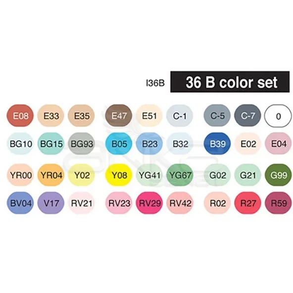 Copic Ciao Marker 36lı Set B - Resim 2