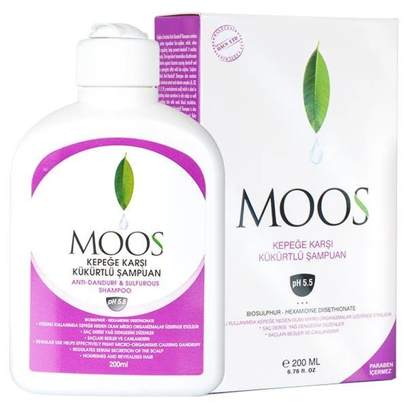 Moos Kepeğe Karşı Kükürtlü Şampuan pH 5.5 200ml ürün görseli 1