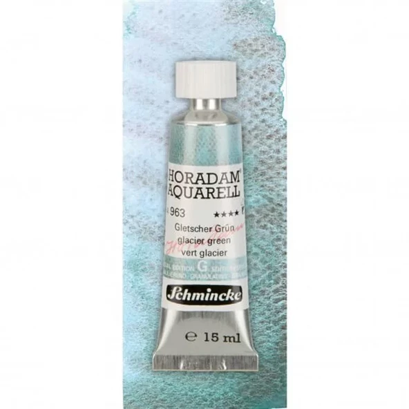 Schmincke Horadam Aquarell Tube 15ml Super Granulation 963 Glacier Green ürün görseli 1