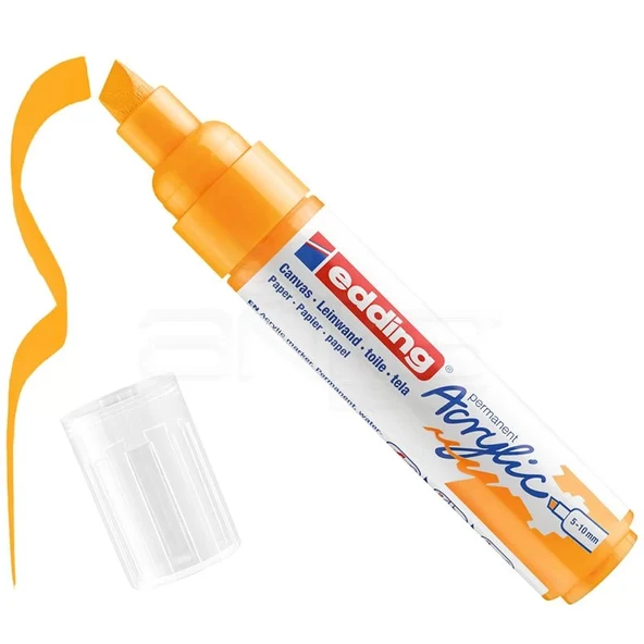 Edding 5000 Akrilik Marker Kalem 5-10mm Kesik Uç 906 Güneş Sarısı ürün görseli 1