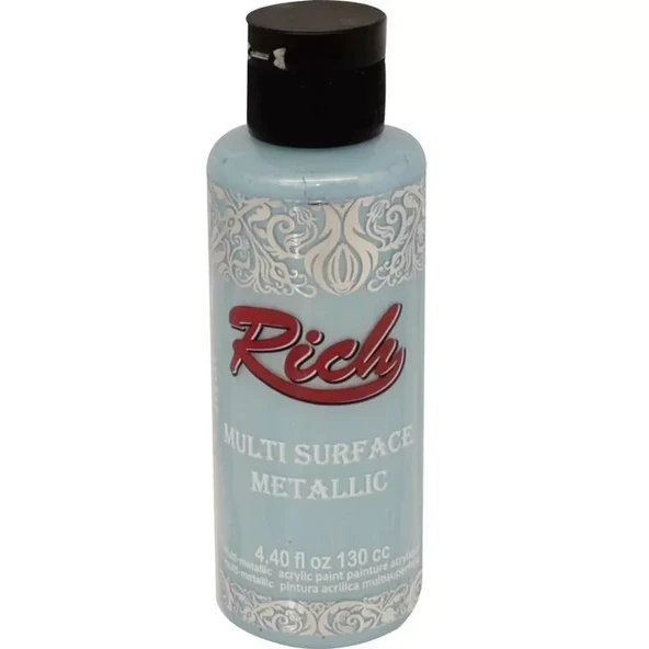 Rich Multi Surface Metalik Her Yüzey İçin Akrilik Boya 120ml 6538 Bebek Mavi ürün görseli 1