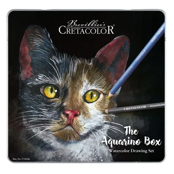 Cretacolor Aquarino Box Sulandırılabilir Kuru Boya Kalem Seti 24lü Metal Kutu 40046 ürün görseli 1