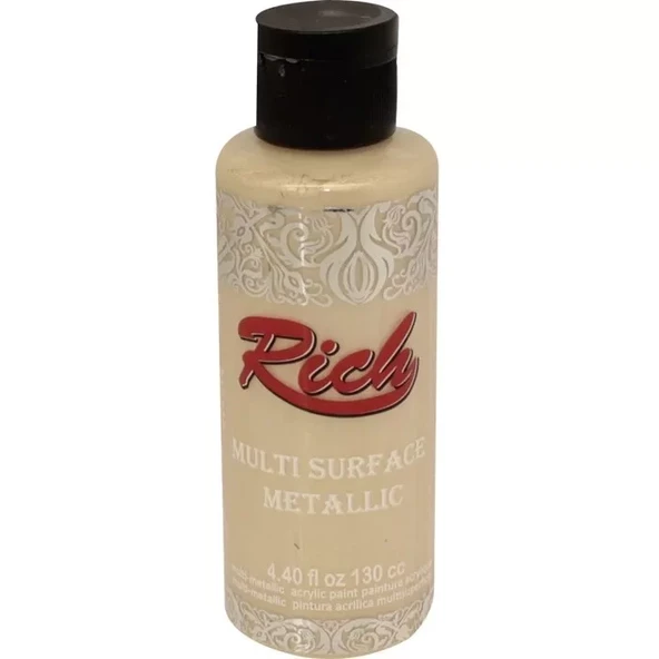 Rich Multi Surface Metalik Her Yüzey İçin Akrilik Boya 120ml 6514 Krem ürün görseli 1