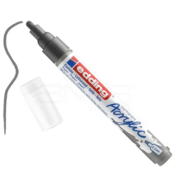 Edding 5100 Akrilik Marker Kalem 2-3mm Yuvarlak Uç 926 Antrasit ürün görseli 1
