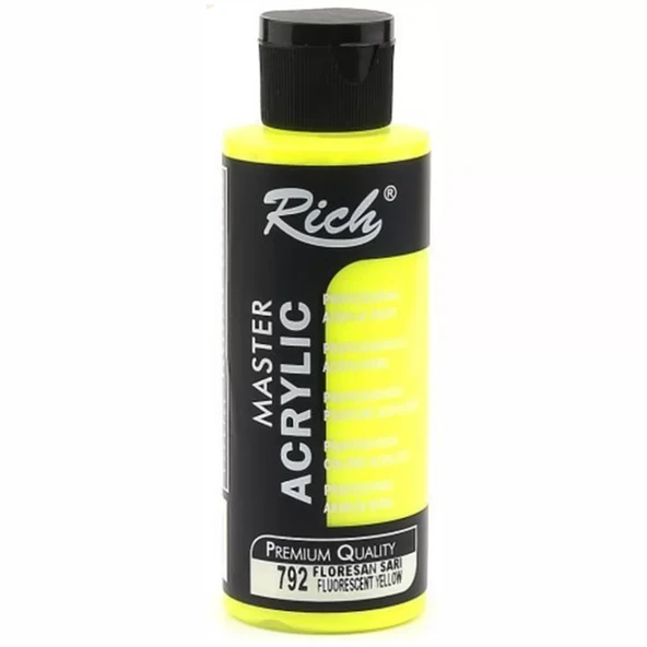 Rich Master Akrilik Boya 120ml 792 Fosforlu Sarı ürün görseli 1