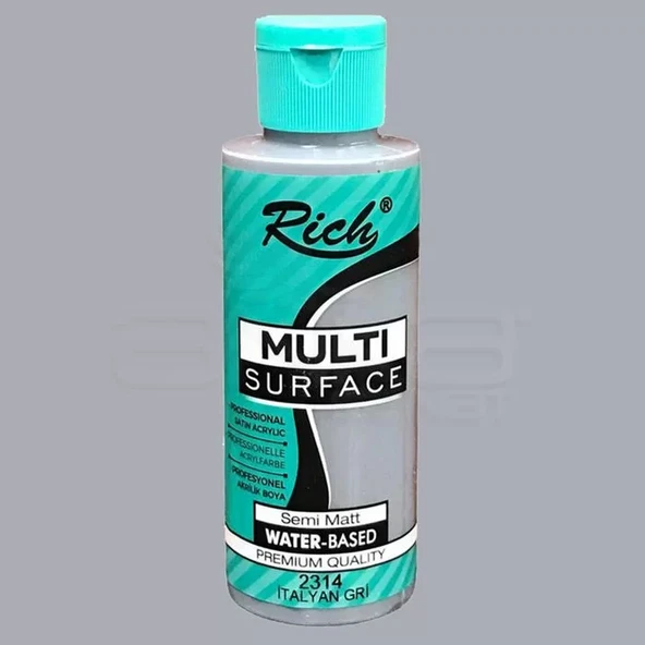 Rich Multi Surface Akrilik Boya 120ml 2314 İtalyan Gri ürün görseli 1