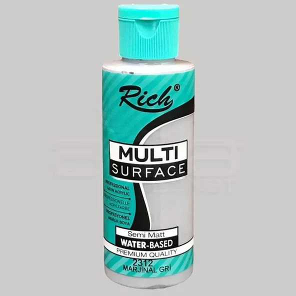 Rich Multi Surface Akrilik Boya 120ml 2312 Marjinal Gri ürün görseli 1