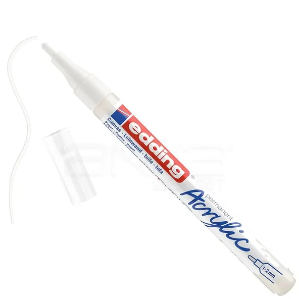 Edding 5300 Akrilik Marker Kalem 1-2mm Yuvarlak Uç 922 Trafik Beyaz ürün görseli 1