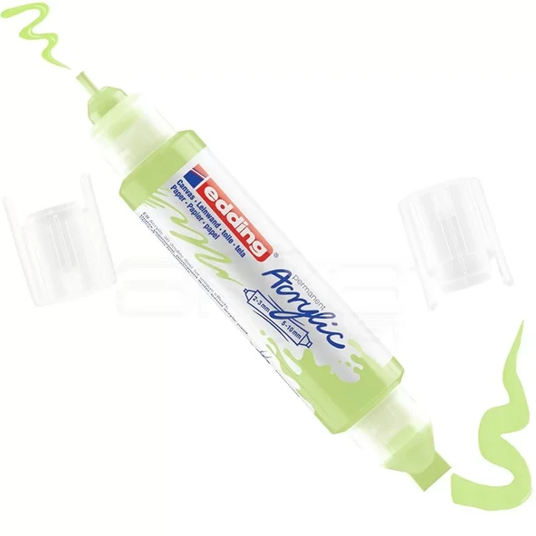 Edding 5400 Akrilik Marker Kalem Çift Uçlu 3D Double Liner 917 Pastel Yeşil ürün görseli 1