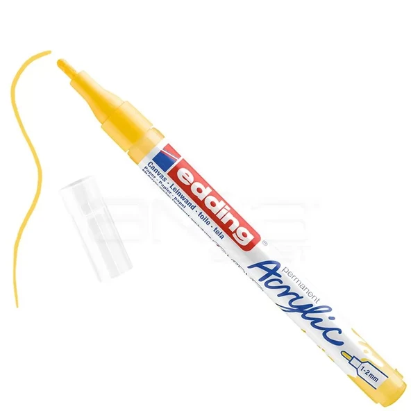 Edding 5300 Akrilik Marker Kalem 1-2mm Yuvarlak Uç 905 Trafik Sarı ürün görseli 1