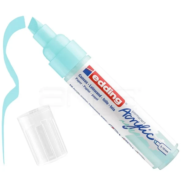 Edding 5000 Akrilik Marker Kalem 5-10mm Kesik Uç 916 Pastel Mavi ürün görseli 1