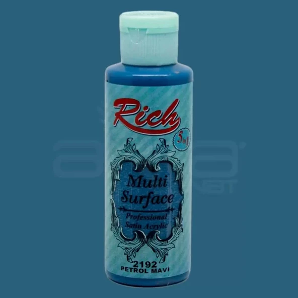 Rich Multi Surface Akrilik Boya 120ml 2192 Petrol Mavi ürün görseli 1