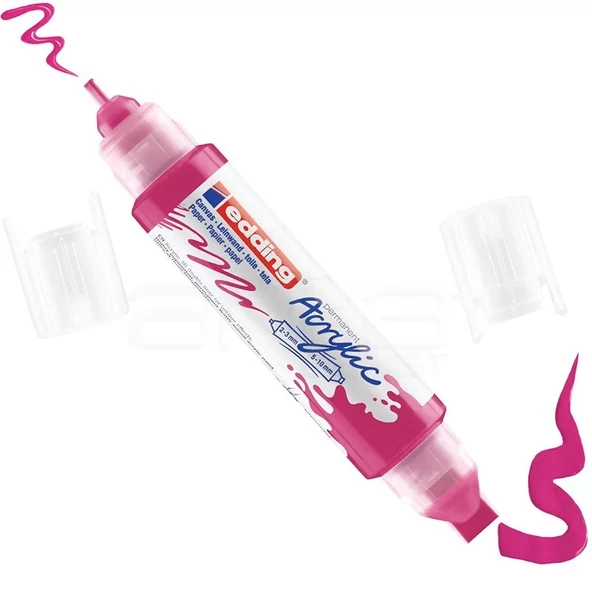 Edding 5400 Akrilik Marker Kalem Çift Uçlu 3D Double Liner 909 Telemagenta ürün görseli 1