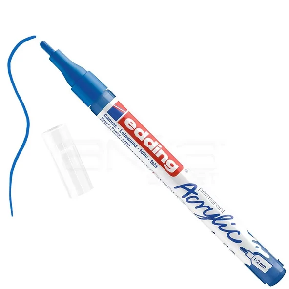 Edding 5300 Akrilik Marker Kalem 1-2mm Yuvarlak Uç 903 Anzer Mavi ürün görseli 1