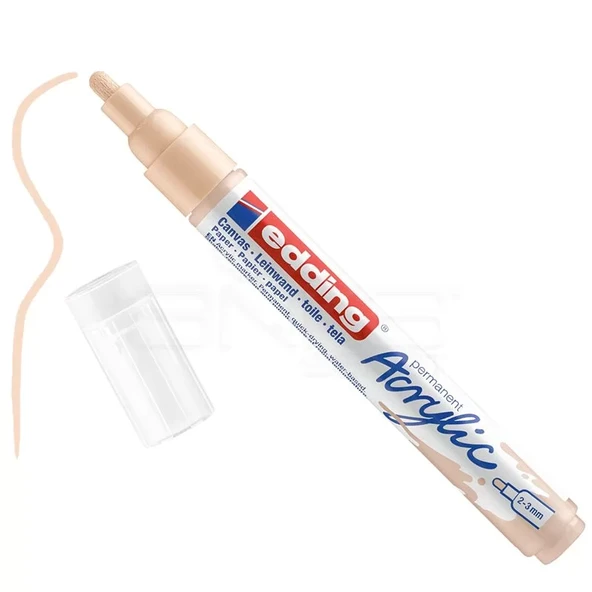 Edding 5100 Akrilik Marker Kalem 2-3mm Yuvarlak Uç 255 Bej ürün görseli 1