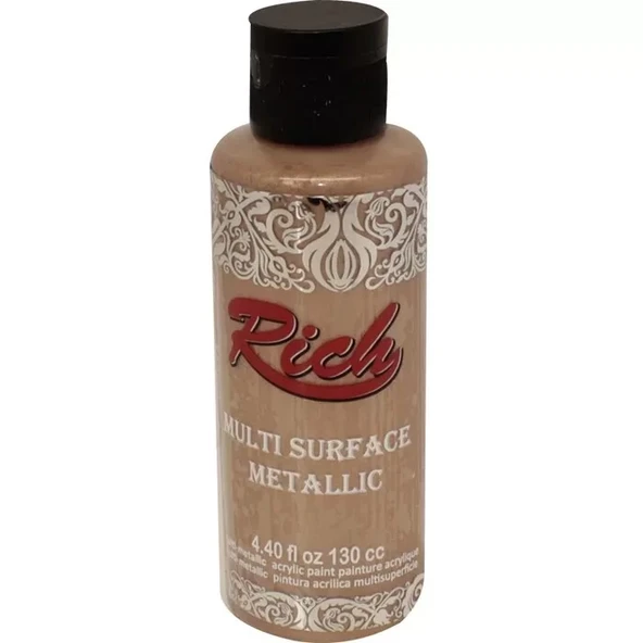 Rich Multi Surface Metalik Her Yüzey İçin Akrilik Boya 120ml 6530 Pudra Pembe ürün görseli 1