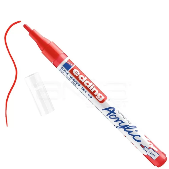 Edding 5300 Akrilik Marker Kalem 1-2mm Yuvarlak Uç 902 Trafik Kırmızı ürün görseli 1