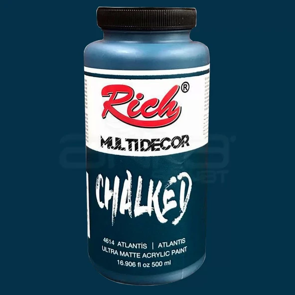 Rich Multi Decor Chalked Akrilik Boya 500ml 4614 Anlantis - Resim 2