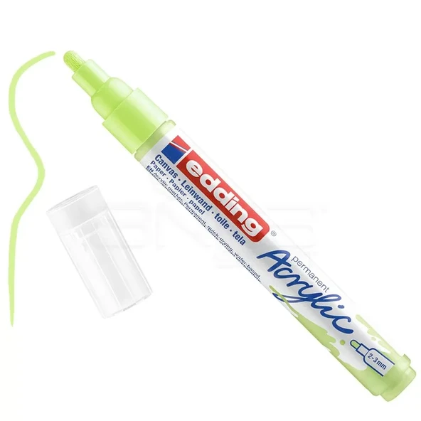 Edding 5100 Akrilik Marker Kalem 2-3mm Yuvarlak Uç 917 Pastel Yeşil ürün görseli 1