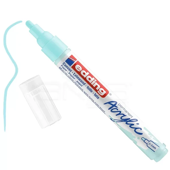 Edding 5100 Akrilik Marker Kalem 2-3mm Yuvarlak Uç 916 Pastel Mavi ürün görseli 1