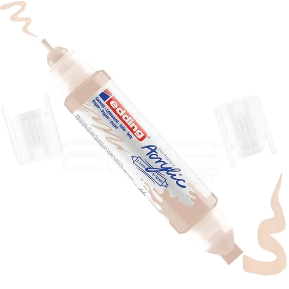 Edding 5400 Akrilik Marker Kalem Çift Uçlu 3D Double Liner 255 Bej ürün görseli 1