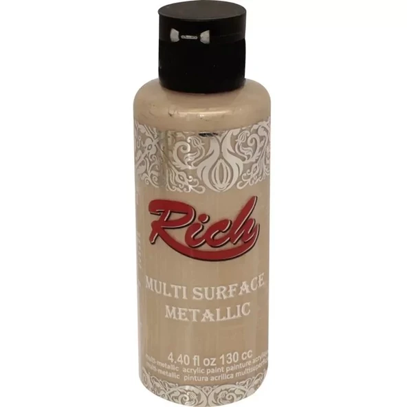 Rich Multi Surface Metalik Her Yüzey İçin Akrilik Boya 120ml 6518 Şampanya ürün görseli 1