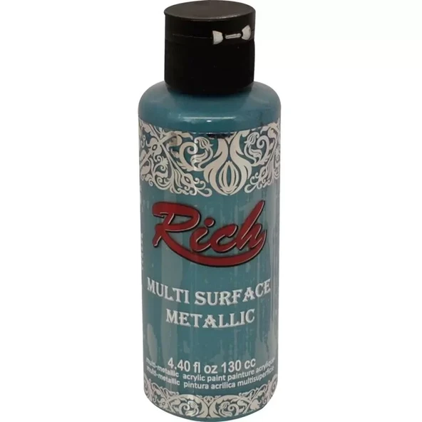 Rich Multi Surface Metalik Her Yüzey İçin Akrilik Boya 120ml 6532 Turkuaz ürün görseli 1
