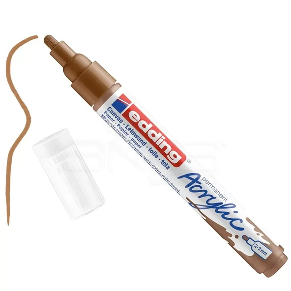 Edding 5100 Akrilik Marker Kalem 2-3mm Yuvarlak Uç 919 Fındık Kahvesi ürün görseli 1