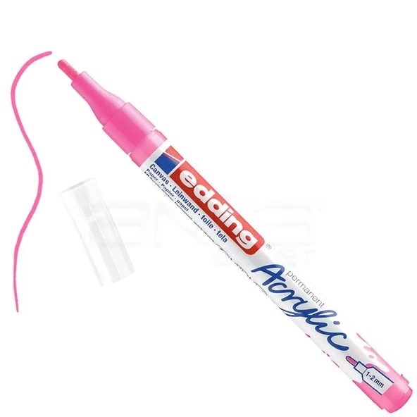 Edding 5300 Akrilik Marker Kalem 1-2mm Yuvarlak Uç 069 Fosforlu Pembe ürün görseli 1