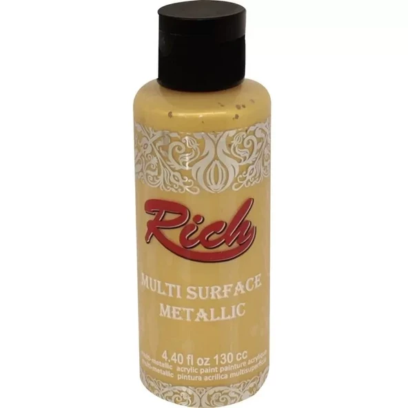 Rich Multi Surface Metalik Her Yüzey İçin Akrilik Boya 120ml 6504 Altın ürün görseli 1