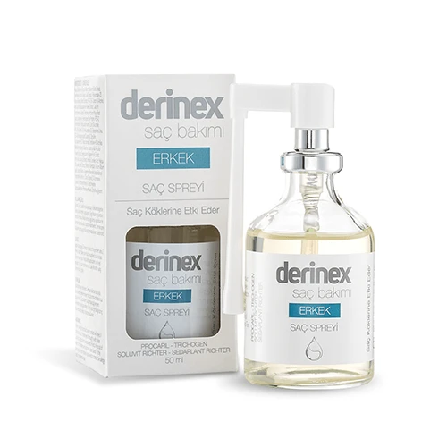 Derinex Erkek Saç Dökülmesine Etkili Sprey 50 ml ürün görseli 1