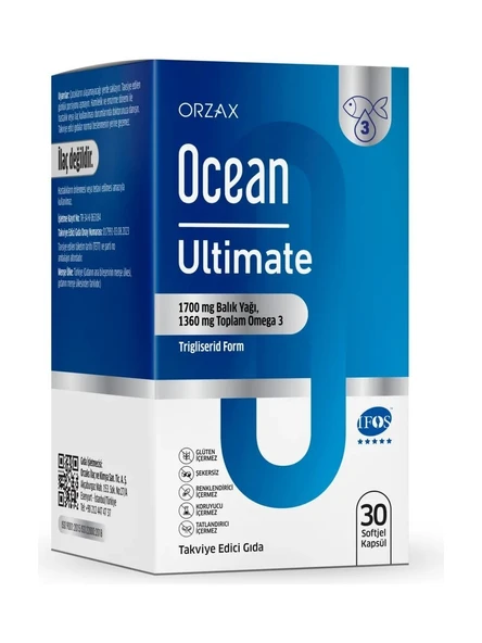 Ocean Ultimate Omega 3 30 Kapsül ürün görseli 1