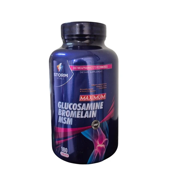 Storm Vitals Glucosamine Bromelain MSM 180 Tablet ürün görseli 1