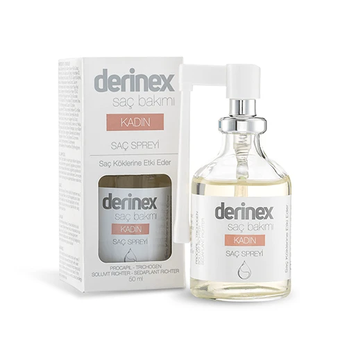 Derinex Kadın Saç Dökülmesine Etkili Sprey 50 ml ürün görseli 1