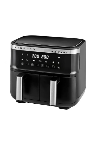 King Kyf32 Magicchef+ Çift Sepetli Sıcak Hava Fritözü 8 Litre Xxl ürün görseli 1