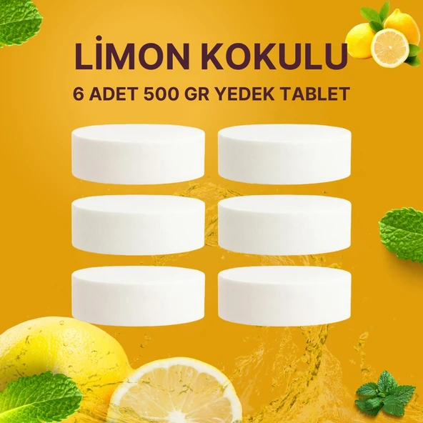 3 Adet 2x500Gr - LİMON - Nem Alıcı Rutubet Giderici Yedek Tablet ürün görseli 1