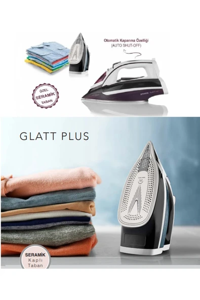 Schafer Glatt Plus Buharlı Ütü-mor 2600 W Geniş Hazne ürün görseli 1