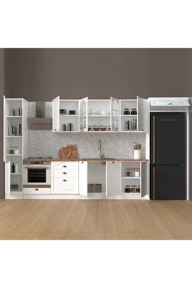 390 cm %100 MDF Greena White Mutfak Dolabı - Resim 2