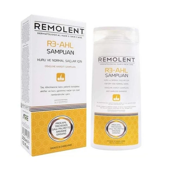Remolent R3-AHL Kuru ve İşlem Görmüş Saçlar için Dökülme Karşıtı Şampuan 300ml ürün görseli 1