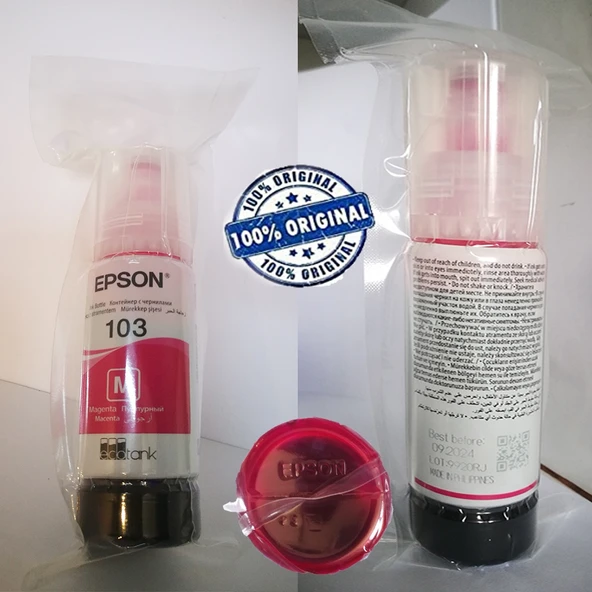 Epson 103 ORJİNAL Mürekkep 4' LÜ Set - Resim 4
