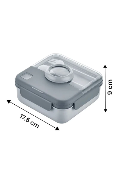 Qlux L-00927 Lunch Box Diyet Ofis Okul Sporcu Fitness Sefer Tası Çatal Kaşıklı Beslenme Kabı Bpa İçermez ürün görseli 1