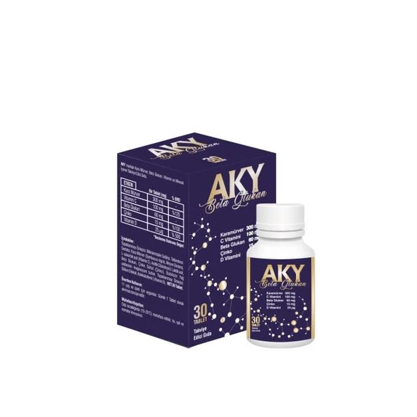 AKY Beta Glukan 30 Tablet ürün görseli 1