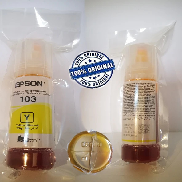 Epson 103 ORJİNAL Mürekkep 4' LÜ Set - Resim 5