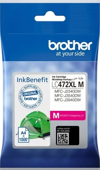 BROTHER LC472XLM 1500 Sayfa Yüksek Kapasite Kırmızı Kartuş ürün görseli 1