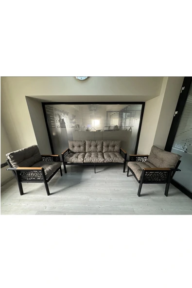 adımshops MİAMİ 3+1+1 MELİSA Balkon-bahçe-kafe Çay Seti Koltuk Oturma Takımı-oturma Grubu,ofis Koltuğu ürün görseli 1