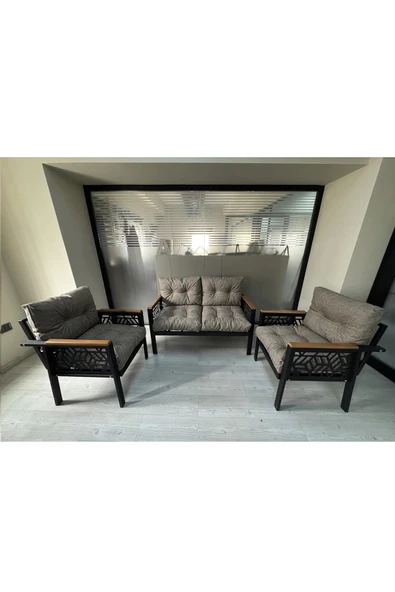 adımshops MİAMİ 2+1+1 MELİSA Balkon-bahçe-kafe Çay Seti Koltuk Oturma Takımı-oturma Grubu,ofis Koltuğu ürün görseli 1