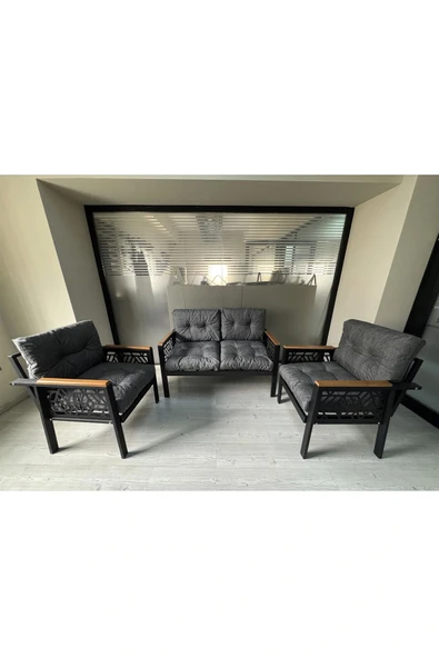 adımshops MİAMİ 2+1+1 MELİSA Balkon-bahçe-kafe Çay Seti Koltuk Oturma Takımı-oturma Grubu,ofis Koltuğu ürün görseli 1