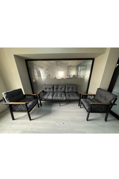 adımshops MİAMİ 3+1+1 MELİSA Balkon-bahçe-kafe Çay Seti Koltuk Oturma Takımı-oturma Grubu,ofis Koltuğu ürün görseli 1