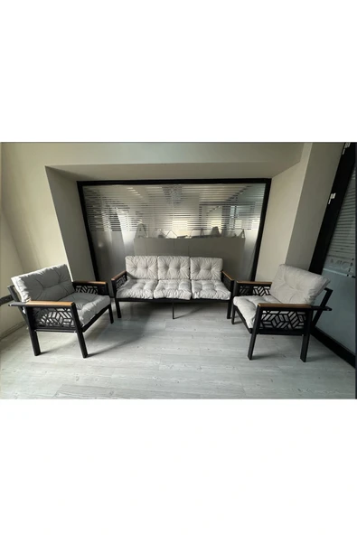 adımshops MİAMİ 3+1+1 MELİSA Balkon-bahçe-kafe Çay Seti Koltuk Oturma Takımı-oturma Grubu,ofis Koltuğu ürün görseli 1
